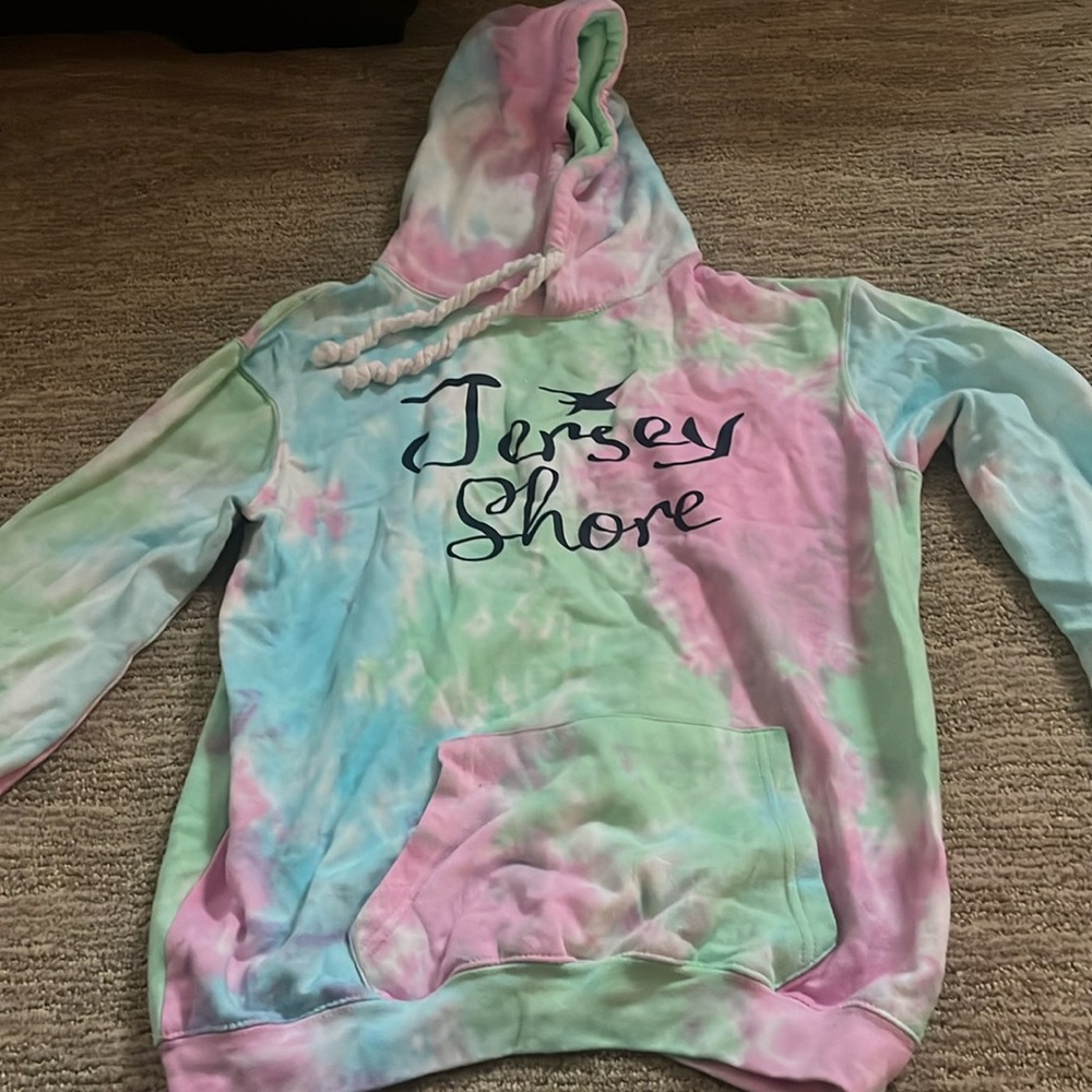 Jersey Shore tie dye hoodie. size xl